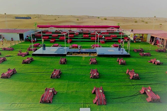 Dubai: Desert Safari 4x4 Dune with Camel Riding and Sandboarding - The show program: belly dance, tanoura, fire show, and more