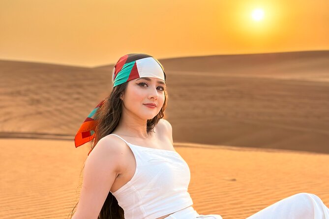 Dubai Desert Safari (ADVANCE) - Sunset photo stop and traditional costume time