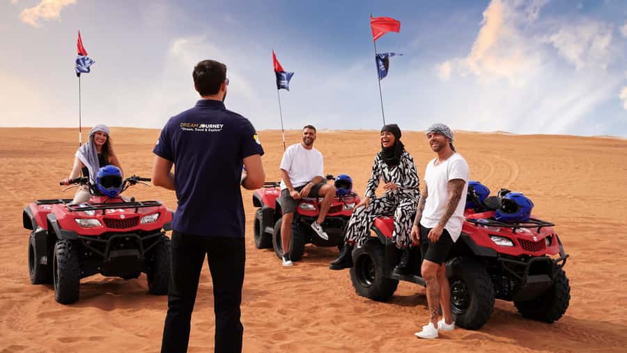 Dubai Desert Safari - Camel Ride, Sandboarding & 30 Min Quad - Sandboarding on Soft Slopes: Fun, Fast, and Not Overcomplicated