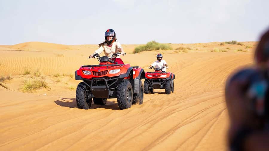 Dubai: Desert Safari, Camel Ride, Sandboarding, Quad Bike - Hotel pickup to the desert: how the day gets rolling