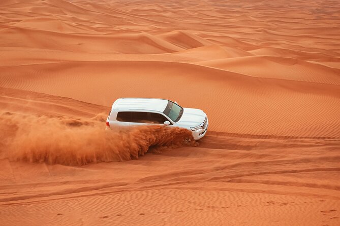 Dubai Desert Safari, Dune Bashing, Camel Ride, Sandboarding & BBQ - Dune bashing in the 4x4: the thrilling part, with real comfort tips