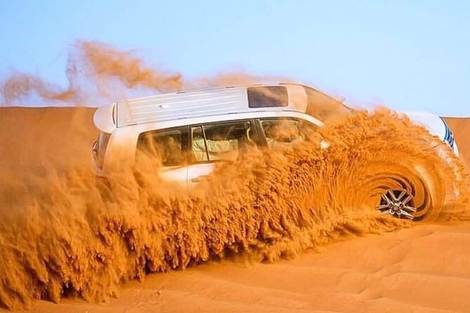 Dubai Desert Safari Sand board Camel Ride & Quad Bike - Pickup in an Air-Conditioned 4x4 to the Red Dunes