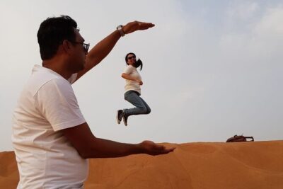 Dubai Desert Safari: Tanoura Show, Dune Bashing and BBQ Dinner - 4x4 dune bashing and sandboarding: adrenaline with real scenery