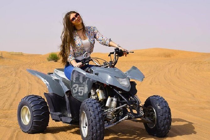 Dubai Desert Safari With BBQ, Quad Bike And Camel Ride - Pickup in a proper vehicle: how the day starts