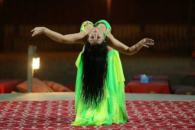 Dubai Desert Safari with Belly Dance, Fire Show and Tanura Show-The Full Package - Tanura, belly dance, and fire show: how the night sequence works