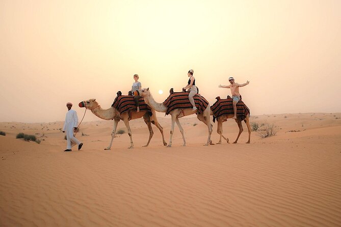 Dubai Desert Safari With Buffet Dinner Tour - Quad Biking and Camel Riding at the Meeting Point