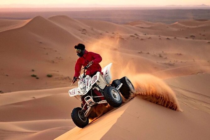 Dubai Desert Safari With Buffet Dinner Tour - Getting There: 4x4 Pickup, Camel Farm Drive-Through, Then Straight to Action