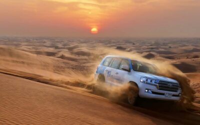 Dubai: Desert Safari with Camp, Dinner, & Optional Overnight - First stop at the camp: mocktail, ghutra photos, and tent comforts