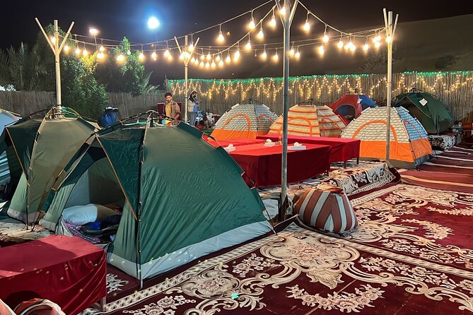 Dubai Desert Safari with Quad Bike, Camel Ride, Dinner and Show - Overnight camp extras: sheesha lounge and henna without extra hassle
