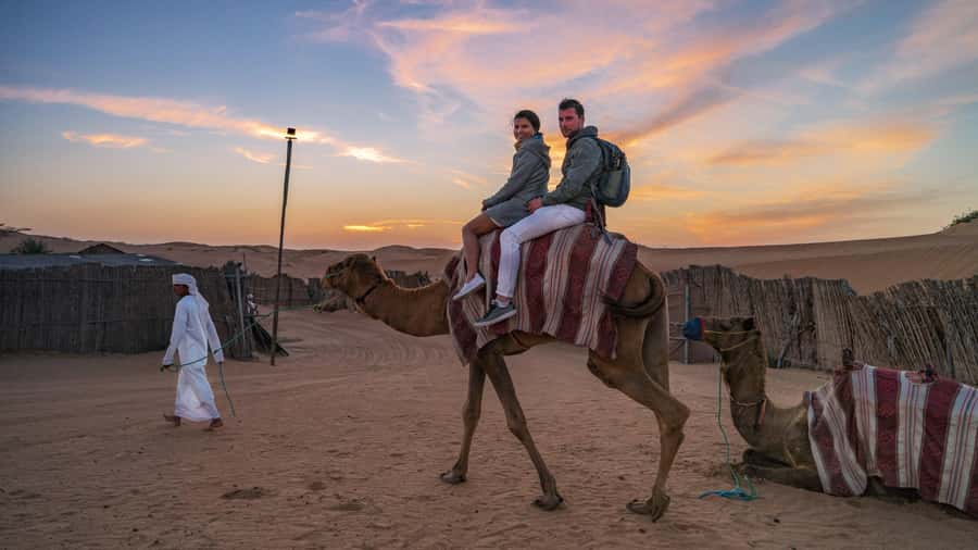Dubai Desert Trail: Guided Quad/Polaris and Red Dunes Safari - The Short Camel Ride: Not the Main Event, Still a Cool Moment