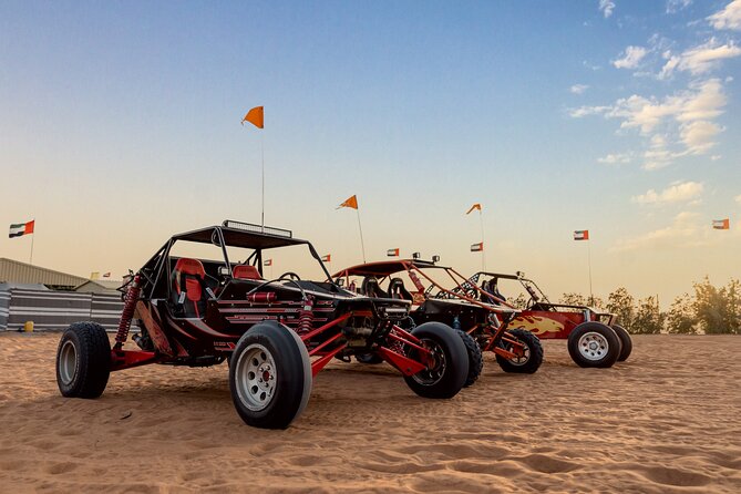 Dubai Dune Buggy Safari Tour in Red Dunes Options - Getting There and Back: Shared Transfers and a 30-Person Limit