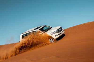 Dubai Evening Desert Safari & BBQ Dinner - From pickup to Lahbab red dunes: how the dune bashing works