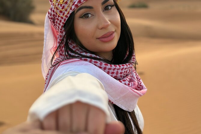 Dubai Evening Desert Safari With BBQ & Camel Ride - Lahbab red dunes: extreme dune bashing and the sunset photo stop