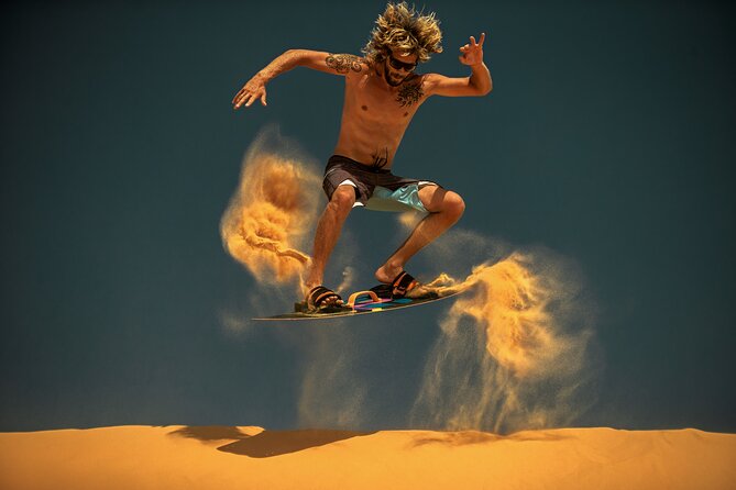 Dubai Evening Desert Safari with Thrilling Dune Buggy Adventure - Dune bashing and sandboarding: action packed, but different kinds of fun