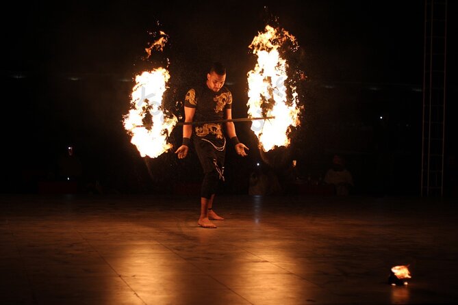 Dubai Evening Private Desert Safari with BBQ Dinner - BBQ Dinner Under the Stars: Belly Dance, Tanoura, and a Fire Show
