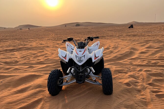 Dubai Evening Red Dune Safari With 30 Mins ATV, BBQ, Live Shows - Henna, Arabic dress photos, and shisha starter