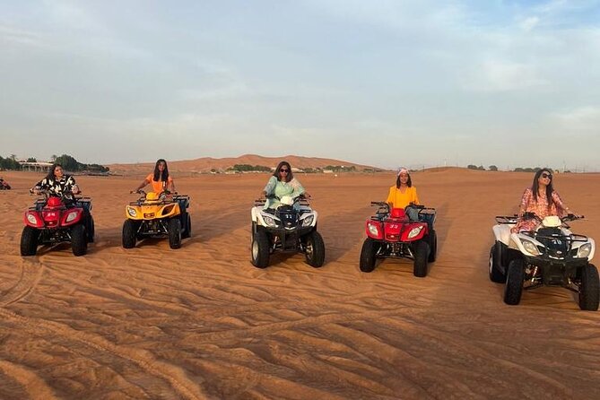 Dubai Evening Safari With Quad Biking VIP BBQ 10 Show Camel Ride - Lahbab Desert Safari: Dune Bashing and the Red Sands Factor