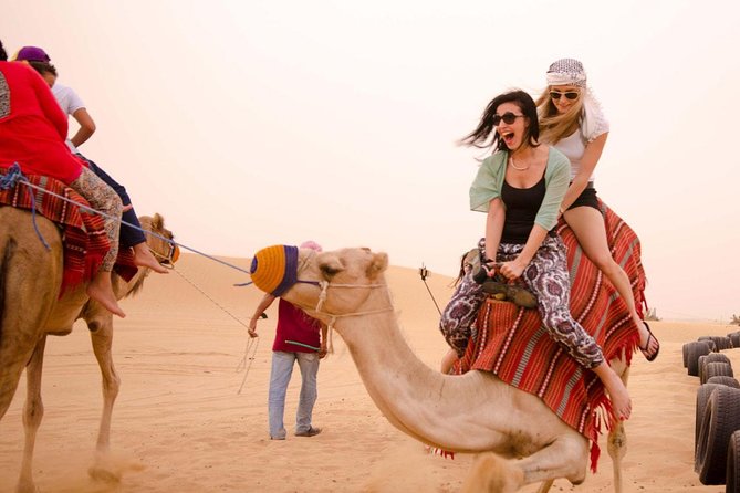 Dubai Evening4x4Desert Safari BBQ Dinner,4 Live Shows,Camel Ride - Arriving at the Bedouin camp: what the welcome feels like