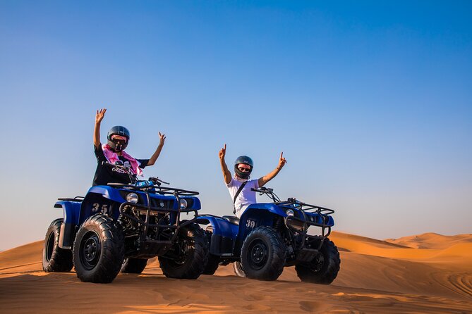 Dubai: Half-Day Desert Safari, Camels, Quad Bike & Refreshments - Camel ride and falcon experience: the slower desert moments