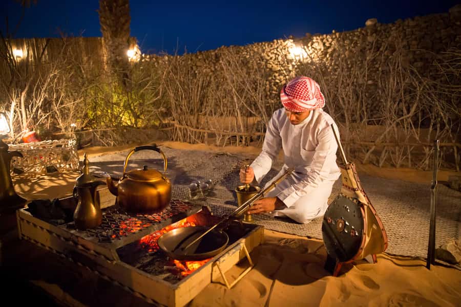 Dubai: Heritage Camel Desert Safari with Traditional Dinner - Henna, Bread-Making, Yola, Drumming, and Shisha on Request
