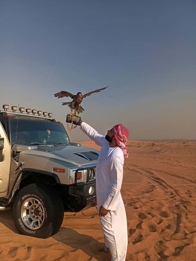 Dubai Hummer Safari Adventure & Traditional Dress Photoshoot - Live shows: fire, Tanura, and Ramadan rules for belly dance
