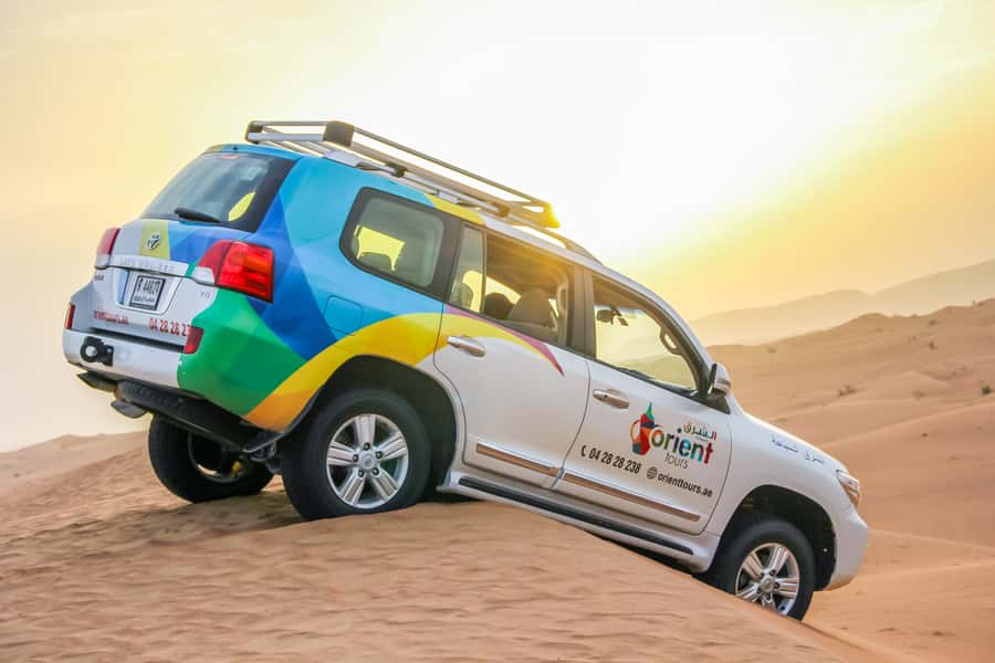 Dubai: Morning Desert Safari with Camel Ride & Sandboarding - Gahwa coffee, dates, and light refreshments at the campsite