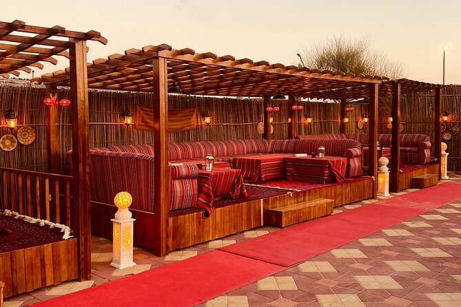 Dubai Premium Desert Safari Red Duns Camel sandbord & Premium BBQ - Camel riding: short, sweet, and repeatable (so you don’t feel rushed)