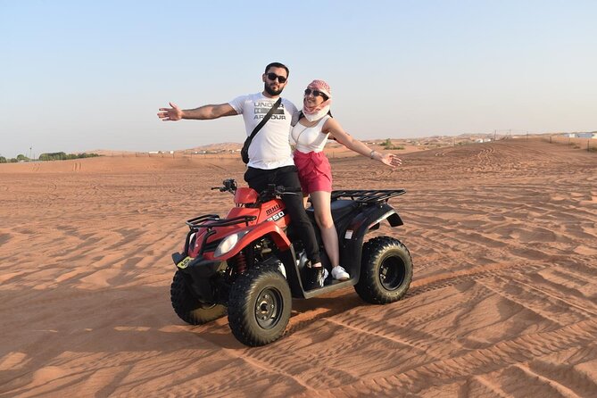 Dubai Premium Red Dunes Safari, Quad Bike, Camels & BBQ - BBQ buffet dinner, soft drinks, and the vegetarian-friendly setup
