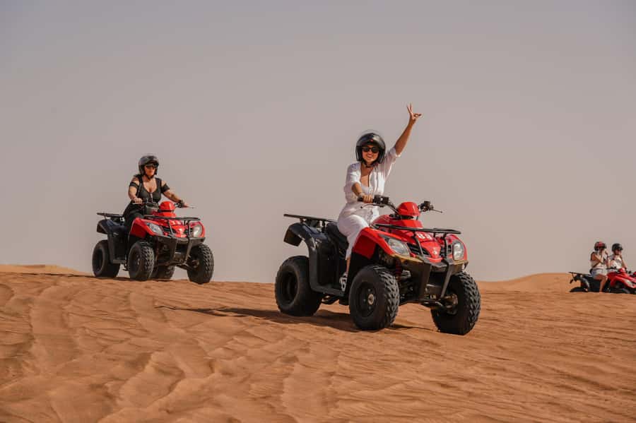 Dubai: Premium Safari, Camel Ride & Al Khayma Camp 3-Buffets - Entering the red dunes: premium safari energy without the chaos