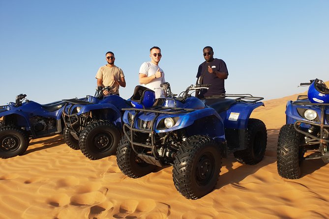Dubai: Quad Bike Safari, Camels, & Camp with BBQ Dinner - Camel ride: short on time, strong on atmosphere
