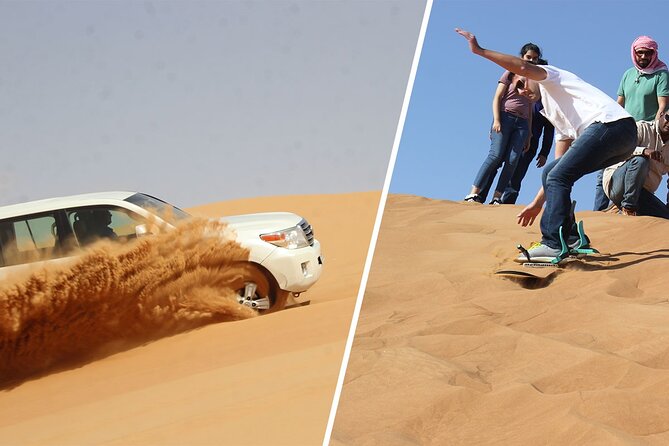 Dubai Red Dune Extreme Desert Safari Adventure With Sand Boarding - Dune Bashing for About 30 Minutes on the Highest Red Dunes