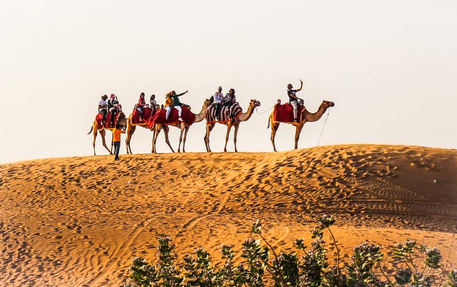 Dubai: Red Dune Safari, Quad Bike, Camel Ride, BBQ Dinner - Entering Dubai’s Red Dunes by Air-Conditioned 4x4