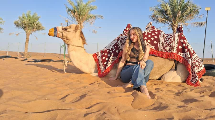 Dubai: Red Dunes Desert Safari with Premium Camp BBQ & Shows - Camel Ride, Falcon Photos, and Sandboarding: Get Your Desert Moments