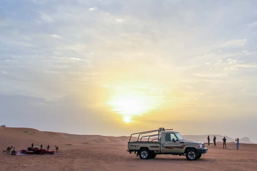 Dubai: Sunrise Desert Jeep Safari with Wildlife Experience - Getting Picked Up in Dubai: Private Vehicle, Big Time Saver