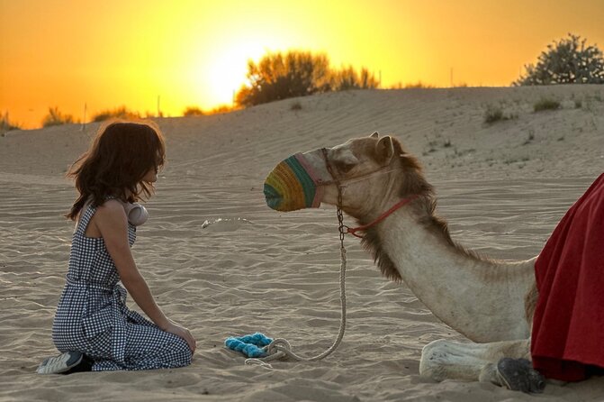 Dubai Sunset Red Dune Desert Safari, Sandboarding and Camel Ride - Optional Quad Biking: Extra Thrill for Those Who Want More