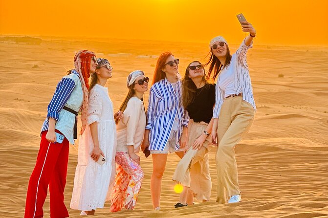 Dubai Sunset Red Dune Desert Safari, Sandboarding and Camel Ride - Sandboarding + Short Camel Ride: A Fun Mix of Fast and Slow