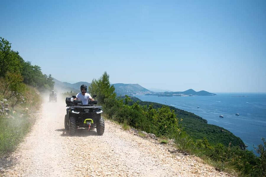 Dubrovnik: 2 Hour Countryside ATV/Quad Safari with pickup - Olive groves, Gromača, and the hidden-valley drink near Osojnik
