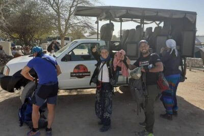 ETOSHA PARK SAFARI with local guides in 9-seater 4x4s - The 9-seat 4x4 setup that actually helps you see wildlife