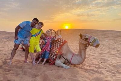 Evening Desert Safari & BBQ With Live Shows,Camel Ride,Falcon pic - Step Two in Lahbab: Camel Ride, Dune Bashing, Sandboarding