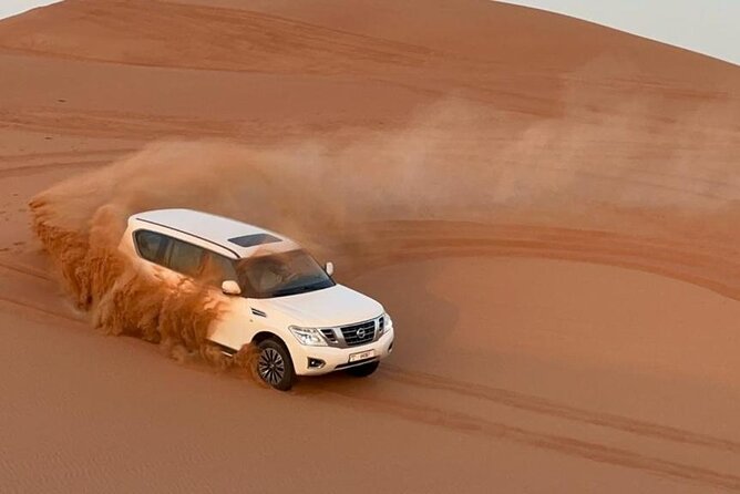 Evening Desert Safari Camel Ride Live Shows Shisha Dinner - 4x4 Pickup And The 30-Minute Dune Bashing Moment