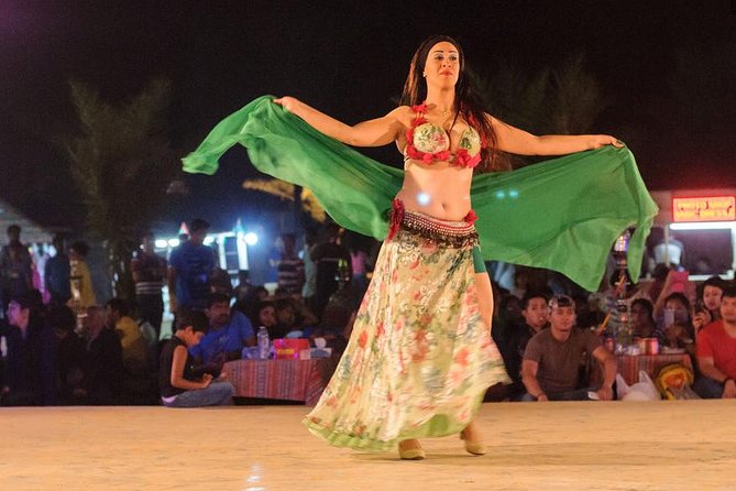 Evening Desert Safari Dubai with Belly Dance - The Dinner Setup: Bedouin-Style Buffet with Veg Option