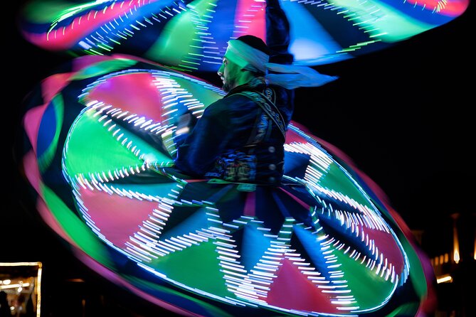 Evening Desert Safari with Bbq Dinner and Entertainment - Tanoura spinning, fire show, and belly-dancing finale