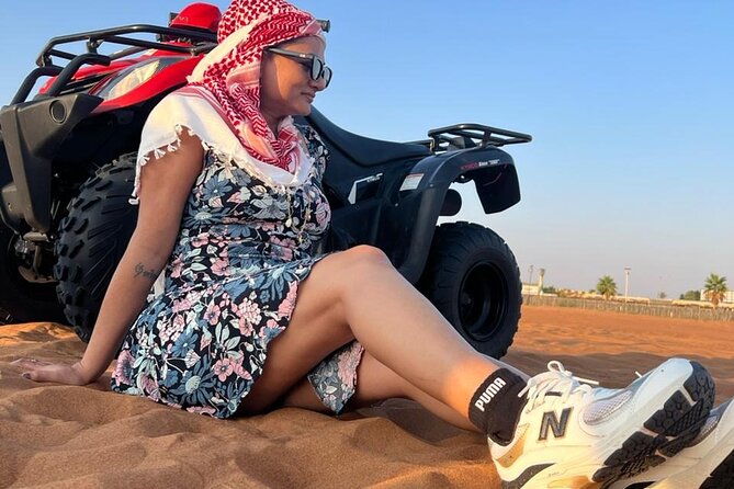 Evening Desert Safari with Quad Bike - Dune bashing in the Lahbab Desert: 45 minutes of controlled chaos