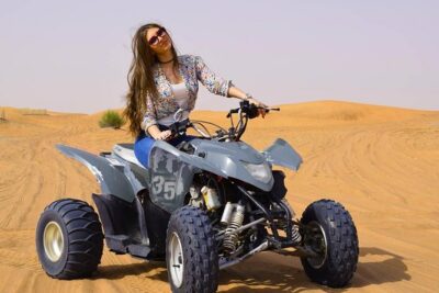 Evening Safari Quad Bike in the desert of Lahbab - Sunset Moments Before the Camp