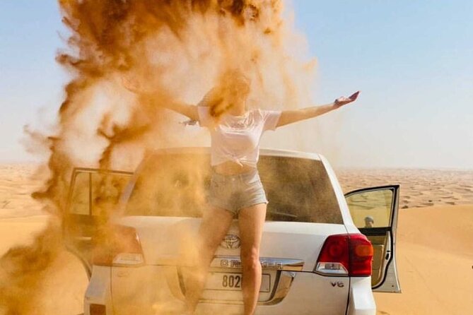 Exclusive Evening Desert Safari - The Desert Camp: BBQ Dinner, Henna, Shisha, and Tea