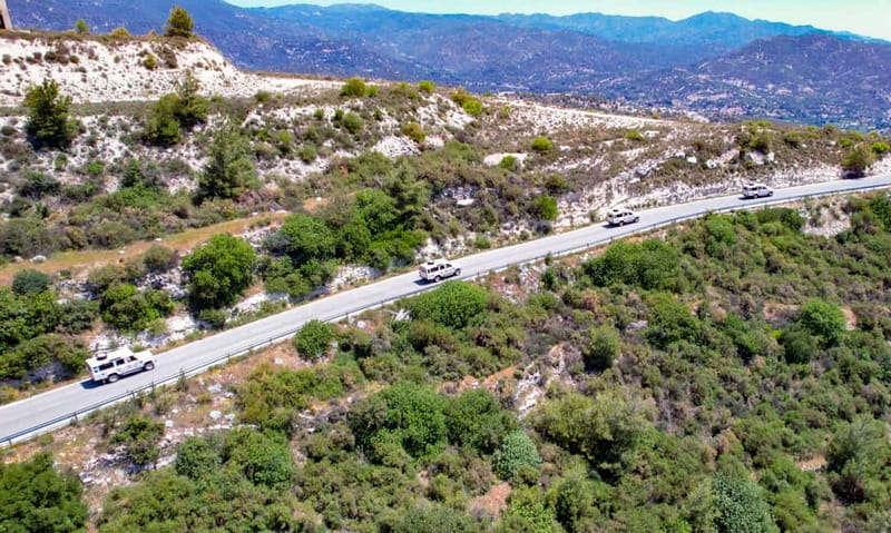 From Ayia Napa: Grand Tour Jeep Safari with Lunch - Pickup, Timing, and Riding in a Land Rover Without AC