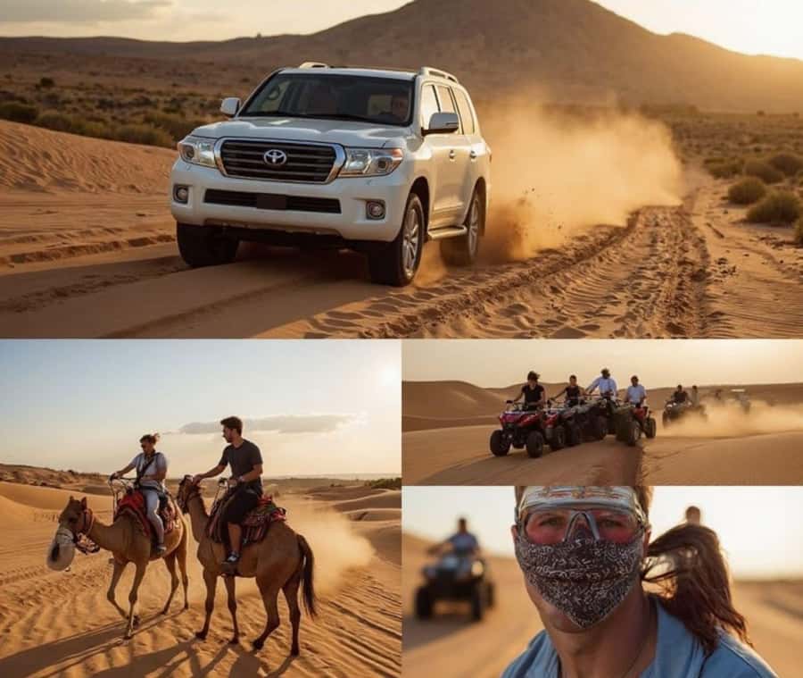 From Doha: Inland Sea Desert Safari with All Activities - Camel ride across the dunes: more than a photo stop