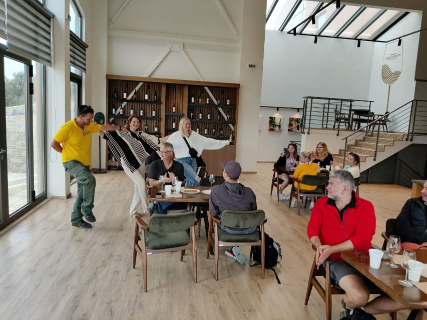 From Heraklion: Matala Beach - Caves & winery Full Day tour - Winery tasting: what you get beyond just a sip