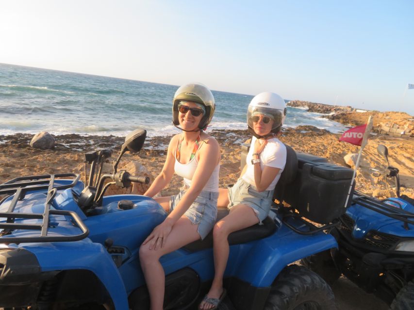 From Hersonissos/Malia: Guided Sunset Quad Safari - Pickup From Hersonissos/Malia: timing that shapes the whole ride