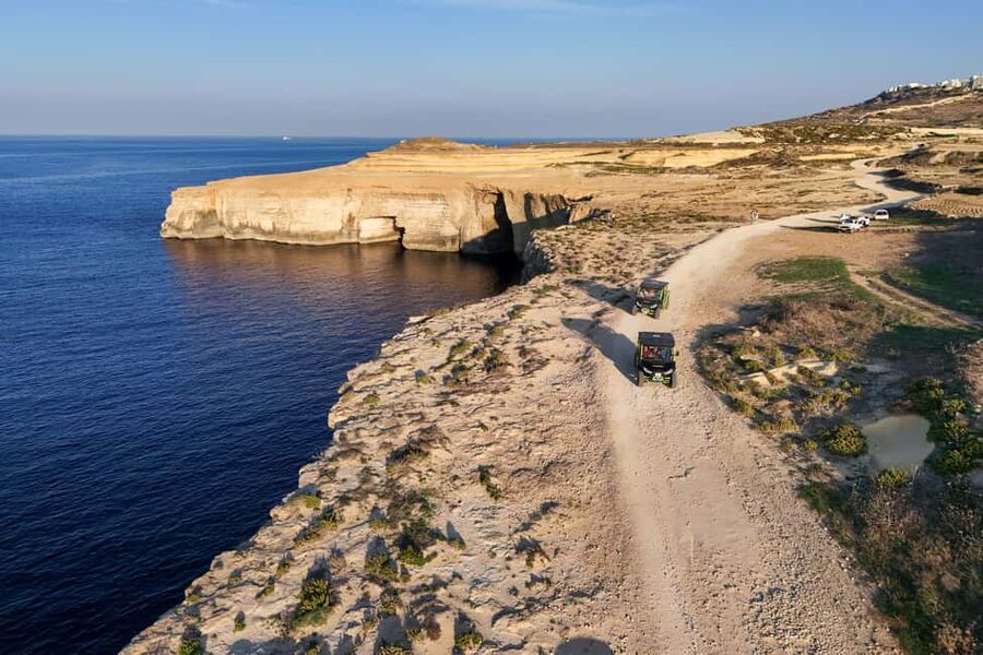 From Malta: All Inclusive Gozo Jeep Safari Tour + Comino - Comino by Boat: Blue Lagoon, Crystal Lagoon, and Sea Caves
